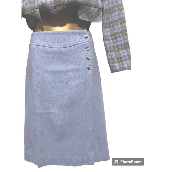 Y2K Pendleton Wool Plaid Skirt Suit 8 Two Piece Set Jacket Skirt Capsule Soft - Picture 6 of 12